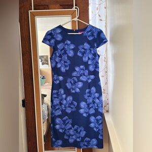 Betsey Johnson floral Blue Dress NWOT